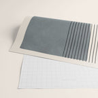 Gray Color Block Black Lines Minimal Artwork Wrapping Paper Gallery Image 2