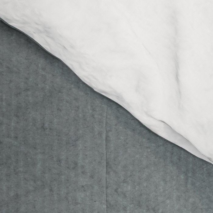 Gray Color Block Black Lines Minimal Artwork Comforter Gallery Image 4