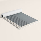 Gray Color Block Black Lines Minimal Artwork Yoga Mat Gallery Image 2