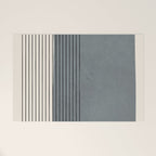 Gray Color Block Black Lines Minimal Artwork Welcome Mat Gallery Image 1