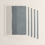 Gray Color Block Black Lines Minimal Artwork Wrapping Paper Gallery Image 3