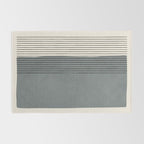 Gray Color Block Black Lines Minimal Artwork Rug Gallery Image 2