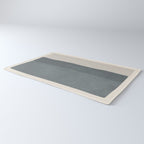 Gray Color Block Black Lines Minimal Artwork Rug Gallery Image 3