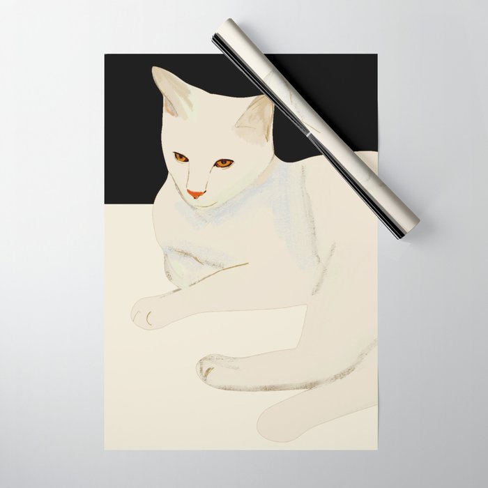 Minimal Abstract Art Cat 6 Wrapping Paper Gallery Image 1