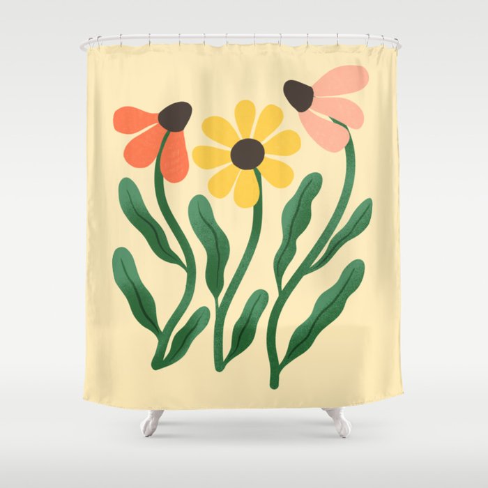 Brown Eyed Susans Flower Market Shower Curtain Gallery Image 1