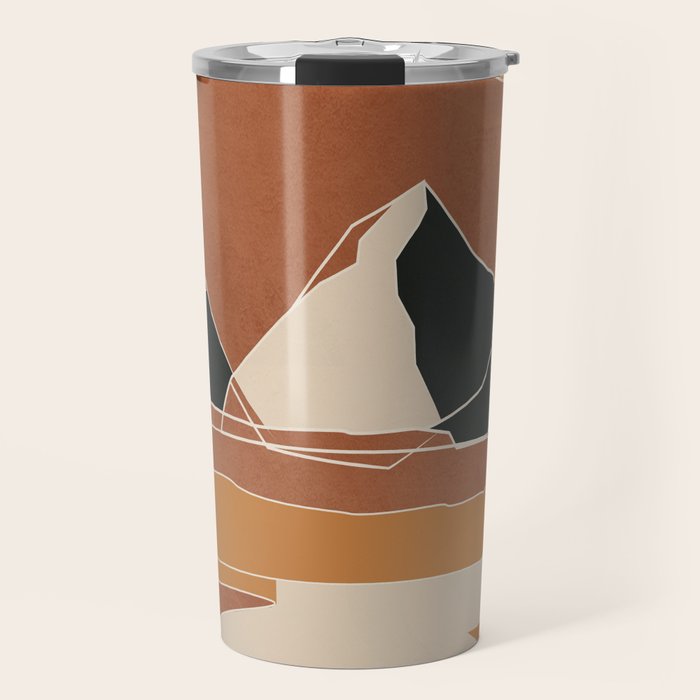 Minimal Abstract Art Landscape 03 Travel Mug Gallery Image 1