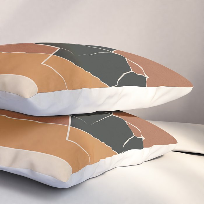 Minimal Abstract Art Landscape 03 Pillow Sham Gallery Image 3