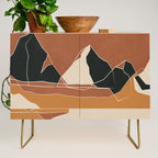 Minimal Abstract Art Landscape 03 Credenza Gallery Image 1