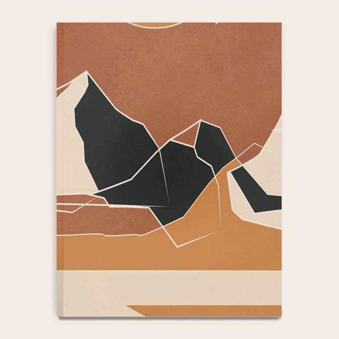Minimal Abstract Art Landscape 03 Notebook Gallery Image 4