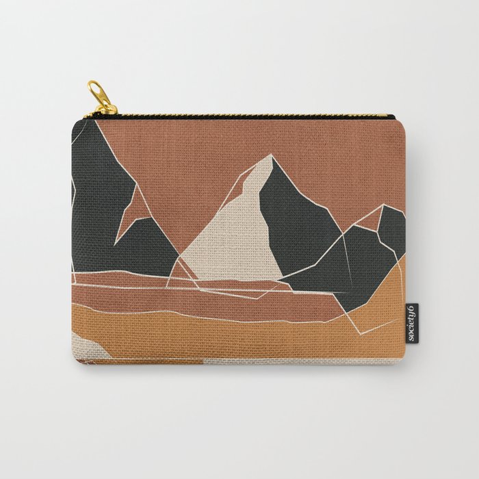 Minimal Abstract Art Landscape 03 Carry All Pouch Gallery Image 1