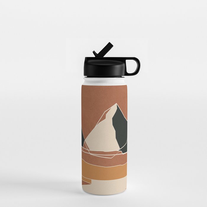 Minimal Abstract Art Landscape 03 Water Bottle Gallery Image 1