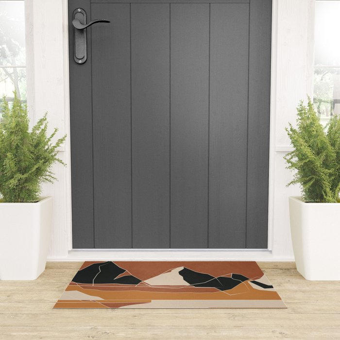 Minimal Abstract Art Landscape 03 Welcome Mat Gallery Image 3