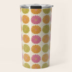 Retro Summer Daisies VIII Travel Mug Gallery Image 1