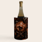 Victorian Grandeur Large Flowers Brown Wine Chiller Gallery Image 2
