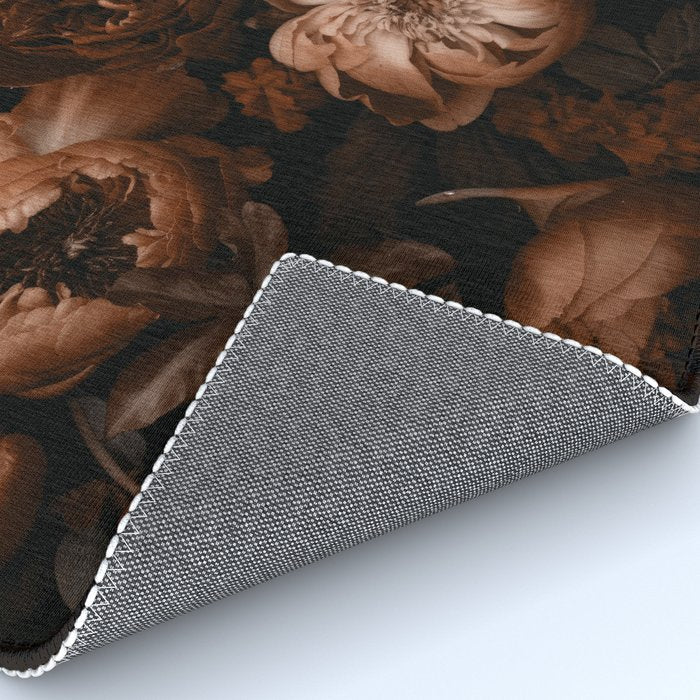 Victorian Grandeur Large Flowers Brown Rug Gallery Image 4
