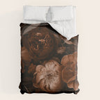 Victorian Grandeur Large Flowers Brown Duvet Cover Gallery Image 6
