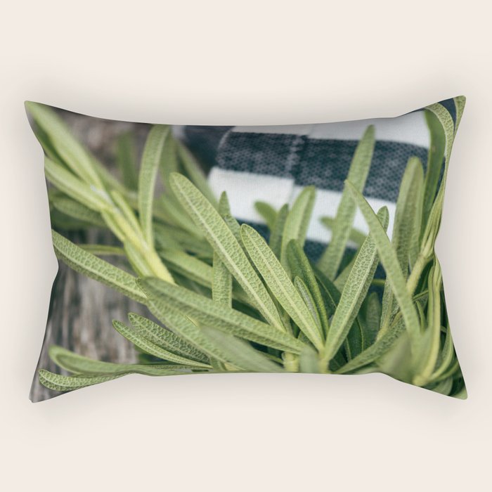 Rosemary Stripe Rectangular Pillow Gallery Image 2