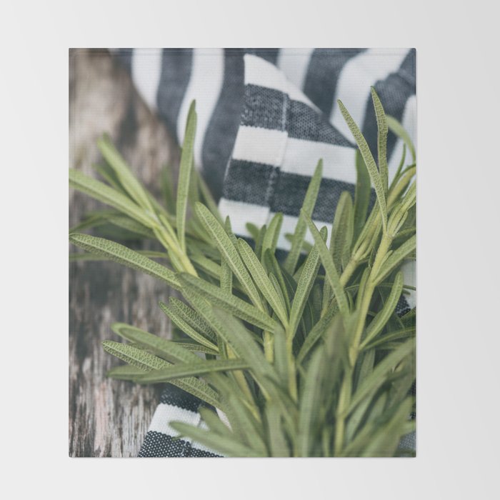 Rosemary Stripe Throw Blanket Gallery Image 2
