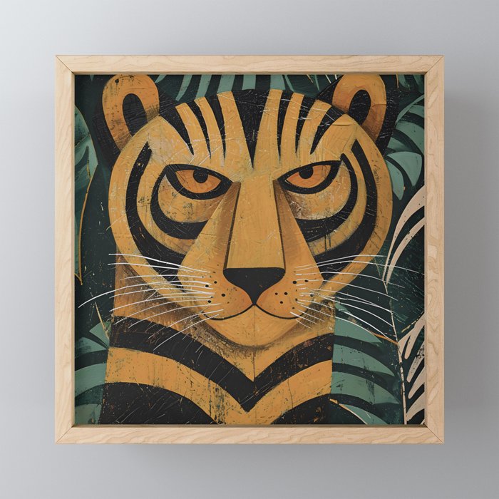 Zireth Tiger Mini Art Print Gallery Image 1