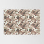 Mocha Morning Florals Inspired by PANTONE 17 1230 Mocha Mousse Rug Gallery Image 2