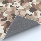 Mocha Morning Florals Inspired by PANTONE 17 1230 Mocha Mousse Rug Gallery Image 4