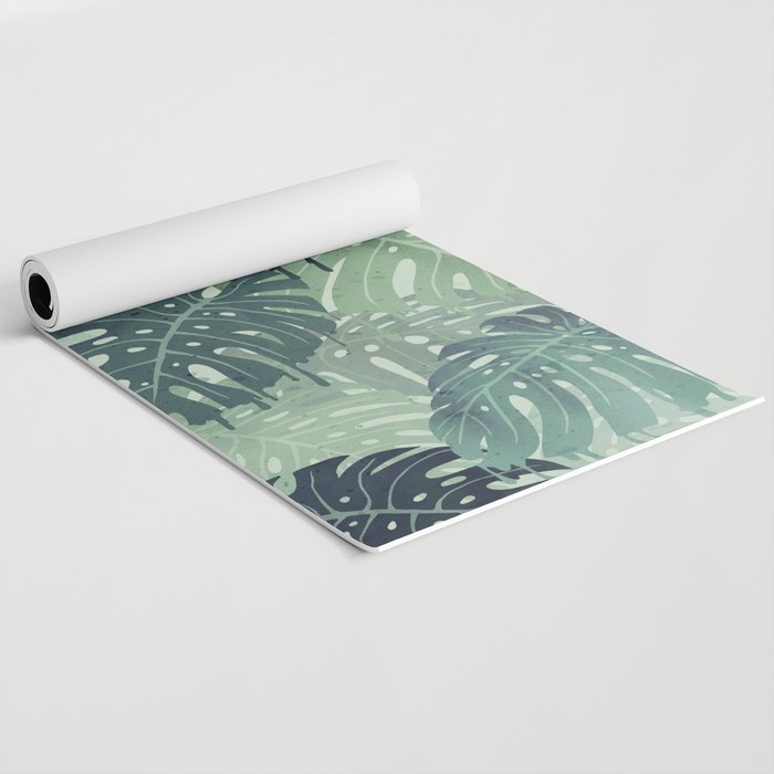 Monstera Melt (in Green) Yoga Mat Gallery Image 2