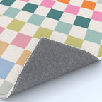 Checkered Retro Colorful Check Pattern Rug Gallery Image 4