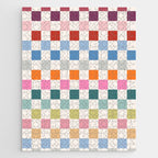 Checkered Retro Colorful Check Pattern Jigsaw Puzzle Gallery Image 1