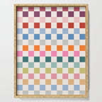 Checkered Retro Colorful Check Pattern Serving Tray Gallery Image 1
