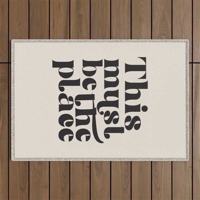 This Must Be The Place Outdoor Rug Gallery Image 1