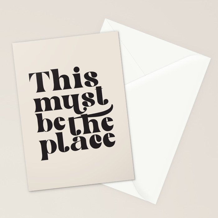 This Must Be The Place Stationery Card Gallery Image 2