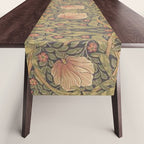 William Morris Vintage Pimpernel Bullrush Russet Minor Table Runner Gallery Image 1