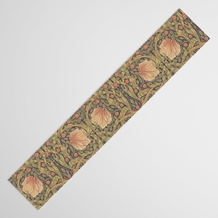 William Morris Vintage Pimpernel Bullrush Russet Minor Table Runner Gallery Image 3
