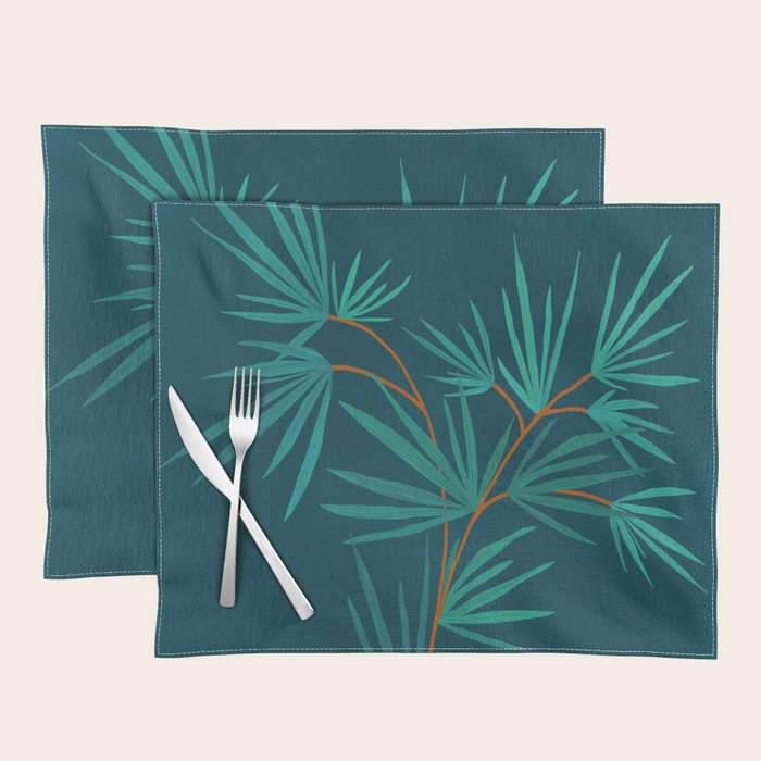 Night Palm Still Life Placemat Gallery Image 1