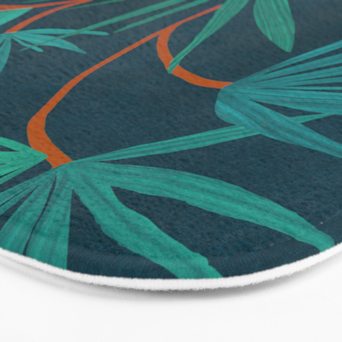 Night Palm Still Life Bath Mat Gallery Image 3