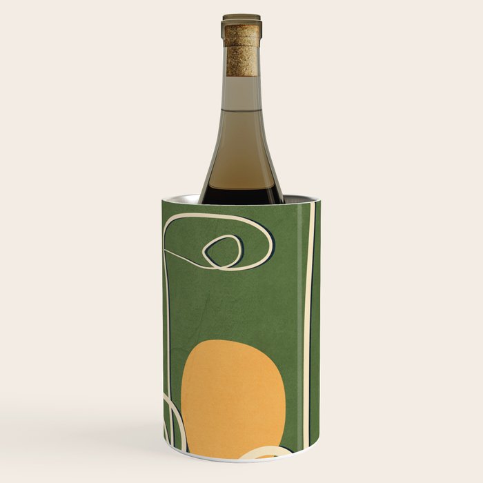 Abstract Face Line Art 06 Wine Chiller Gallery Image 3