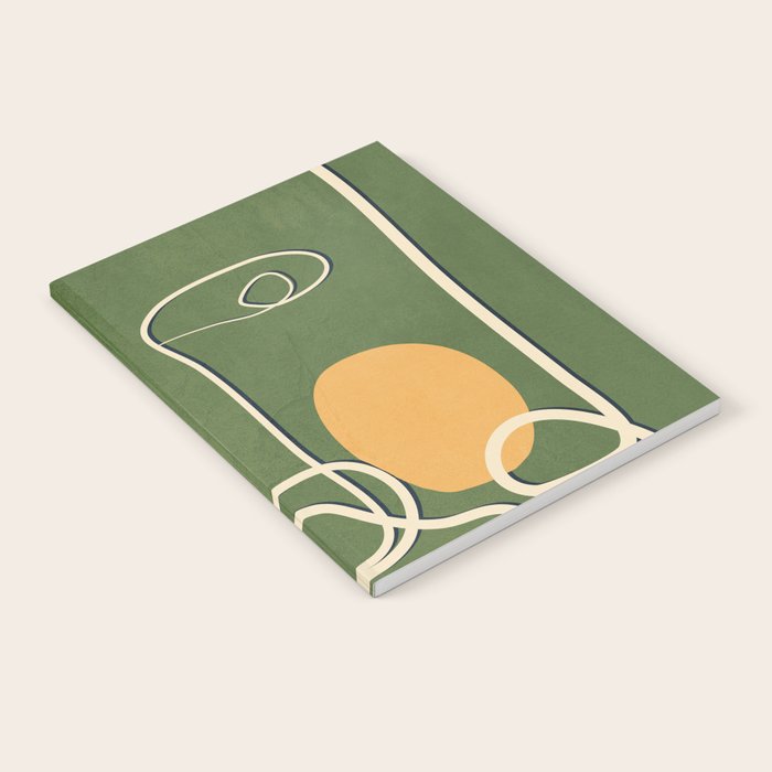 Abstract Face Line Art 06 Notebook Gallery Image 2