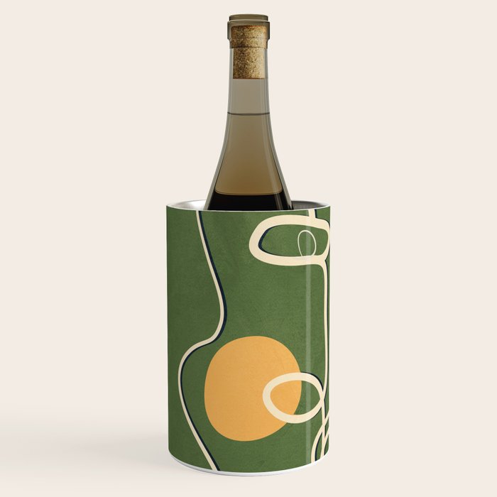 Abstract Face Line Art 06 Wine Chiller Gallery Image 2