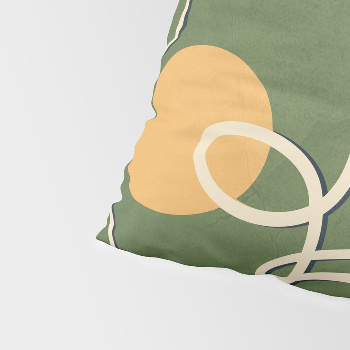 Abstract Face Line Art 06 Pillow Sham Gallery Image 4