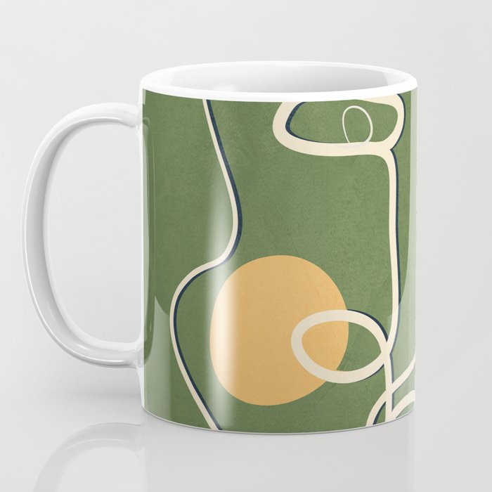 Abstract Face Line Art 06 Coffee Mug Gallery Image 3