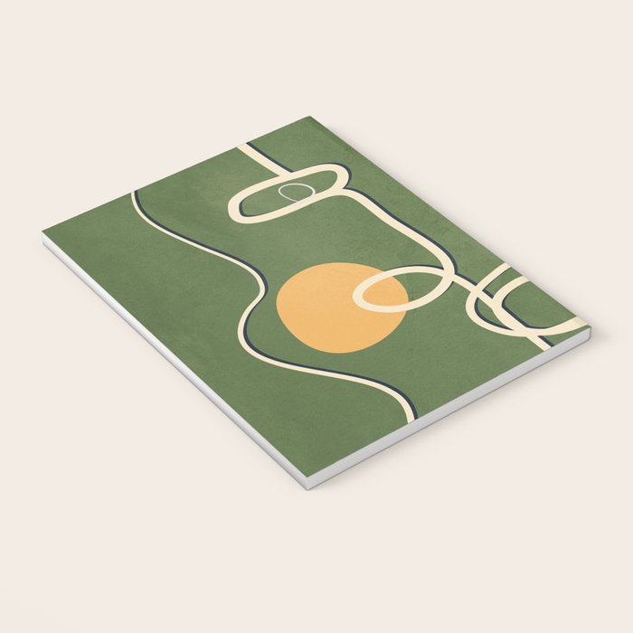 Abstract Face Line Art 06 Notebook Gallery Image 3