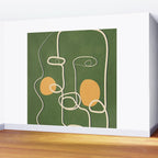 Abstract Face Line Art 06 Wall Mural Gallery Image 2