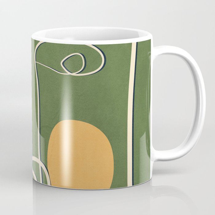 Abstract Face Line Art 06 Coffee Mug Gallery Image 1