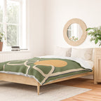 Abstract Face Line Art 06 Duvet Cover Gallery Image 2