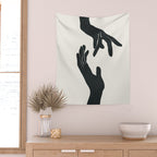 Abstract Hands Wall Tapestry Gallery Image 2