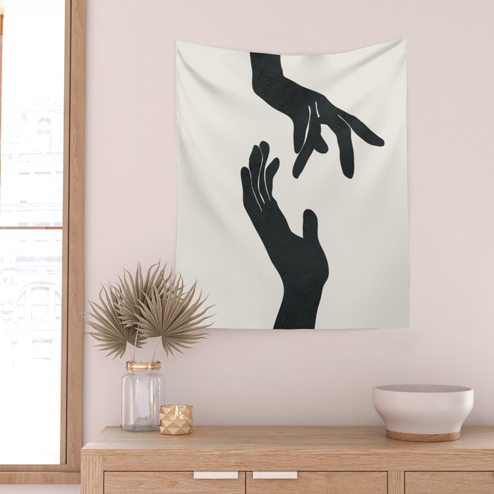 Abstract Hands Wall Tapestry Gallery Image 2