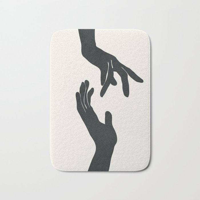 Abstract Hands Bath Mat Gallery Image 1