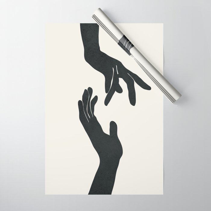 Abstract Hands Wrapping Paper Gallery Image 1