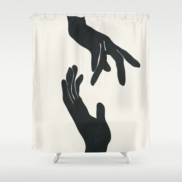 Abstract Hands Shower Curtain Gallery Image 1