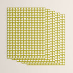 Clovers XX Chartreuse Botanical Pattern Wrapping Paper Gallery Image 3